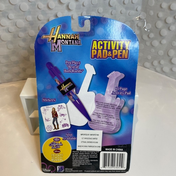 Vintage Hannah Montana 🎸Activity Pad & pen set - Picture 5 of 7